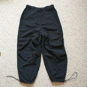 Avec Les Filles Joggers Sweatpants Women S Black Elastic Baggy Grunge Barrel